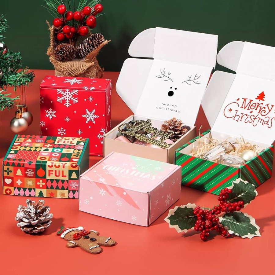 Christmas With Lids Packaging Boxes
