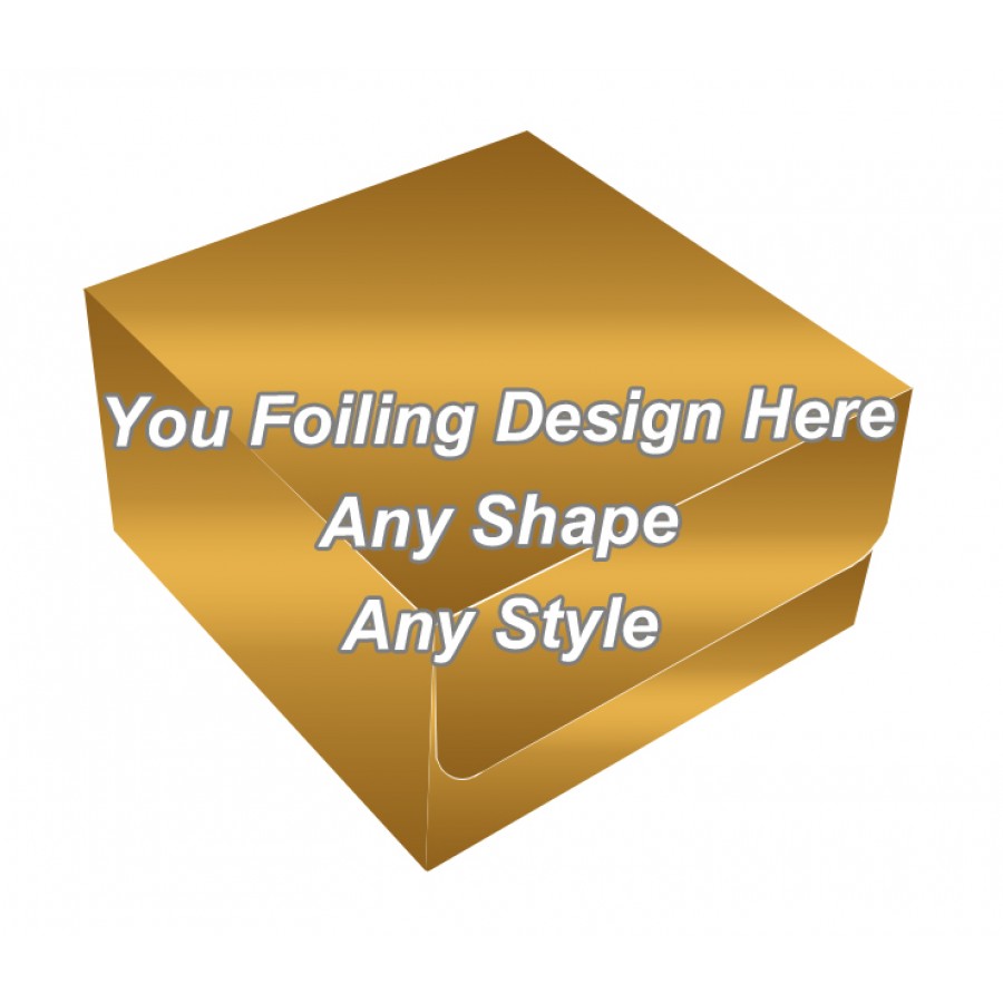 Golden Foiling Final - Tuck End Auto Bottom Cupcake Box
