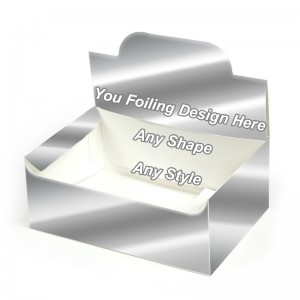 Silver Foilong Auto Bottom Display Lid Boxes