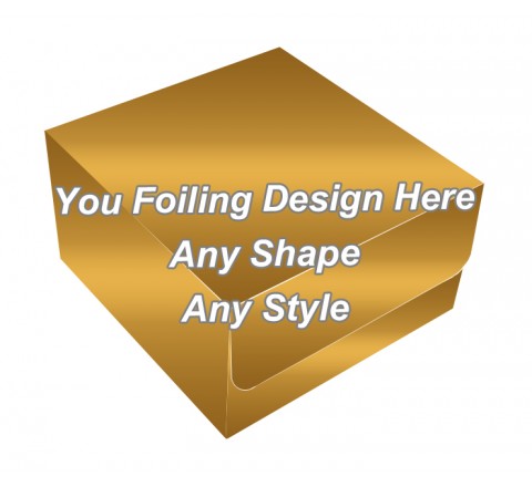 Golden Foiling Final - Tuck End Auto Bottom Cupcake Box