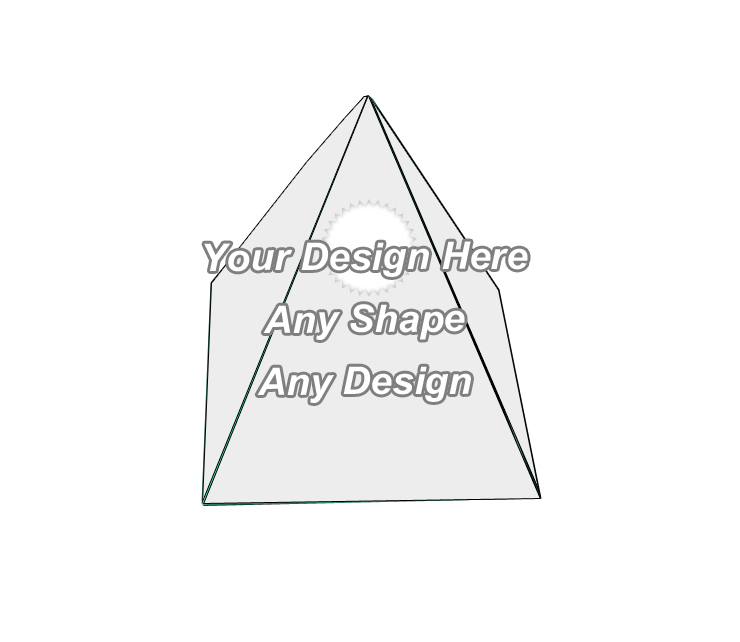 Die Cut Pyramid Shape Boxes