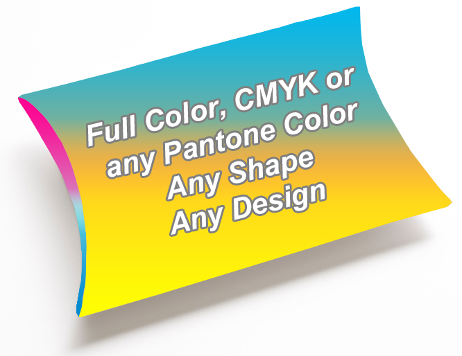 Full Color Pillow Style Packaging Boxes