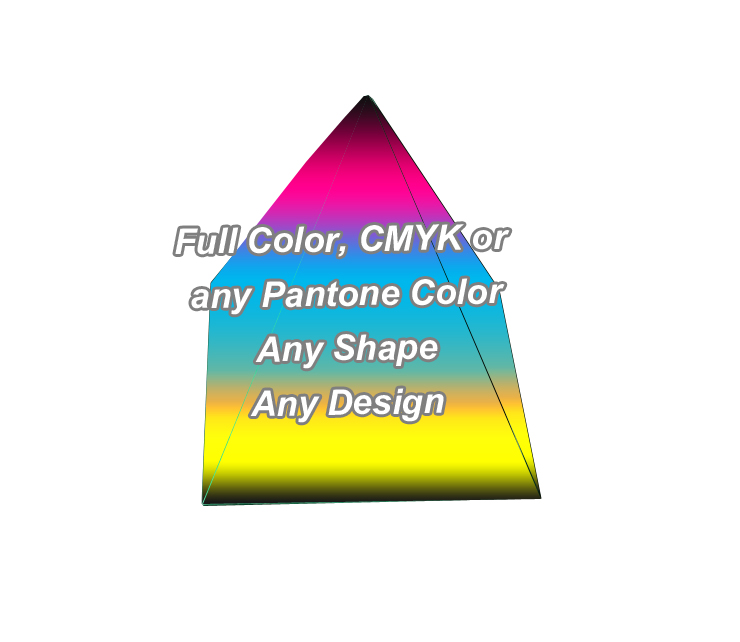 Full Color Pyramid Shape Boxes