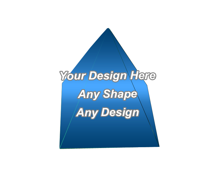 Gloss Laminated Pyramid Shape Boxes