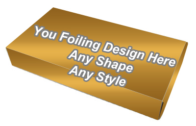 Golden Foiling Window Packaging Boxes