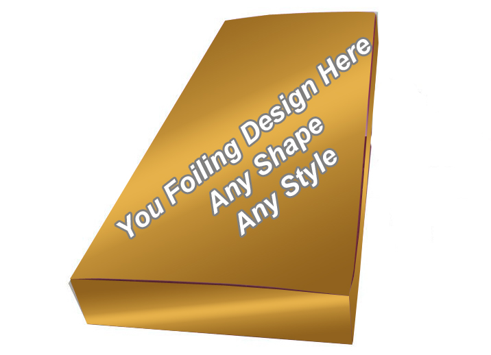 Golden Foiling Foldable Hair Extension Boxes