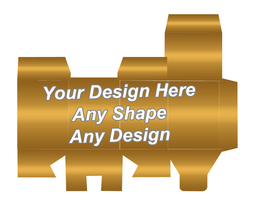 Golden Foiling Die Cut Packaging Boxes