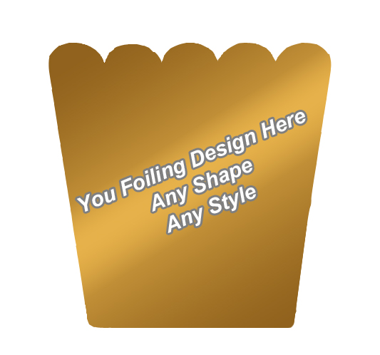 Golden Foiling Pop Corn Boxes