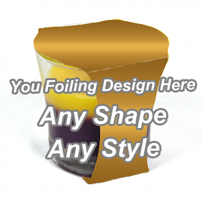 Golden Foiling Cup Jar Sleeve Packaging