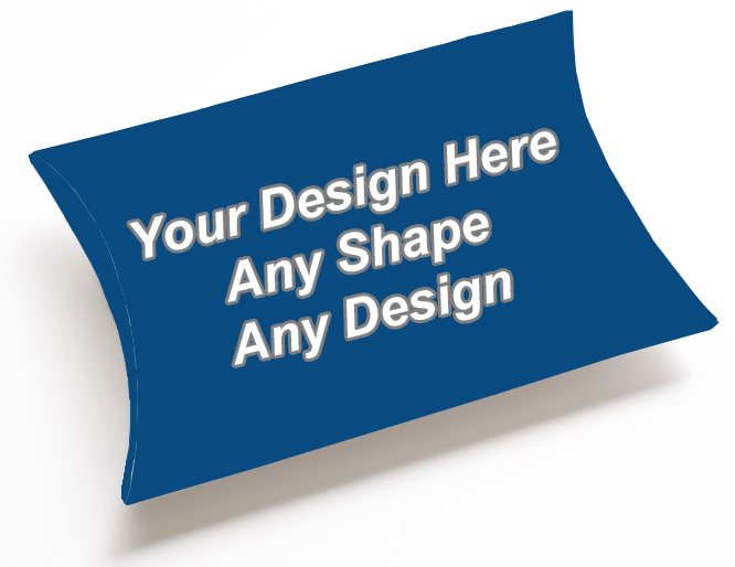 Matte Finish Boxes Pillow Style Packaging Boxes