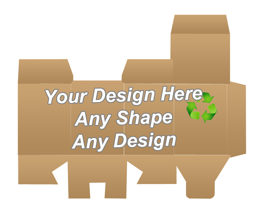 Recycled Die Cut Packaging Boxes
