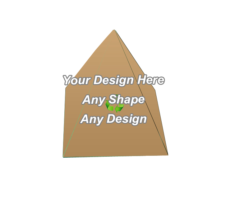 Recycled Pyramid Shape Boxes