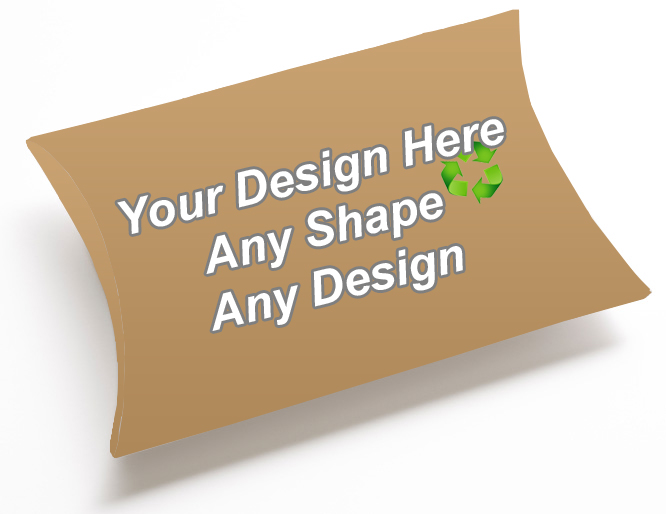 Recycled Pillow Style Packaging Boxes