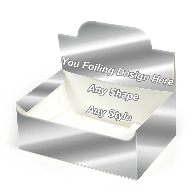 Silver Foilong Auto Bottom Display Lid Boxes