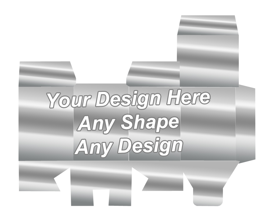 Silver Foiling Die Cut Packaging Boxes