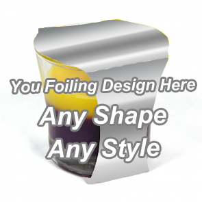 Silver Foiling Cup Jar Sleeve Packaging